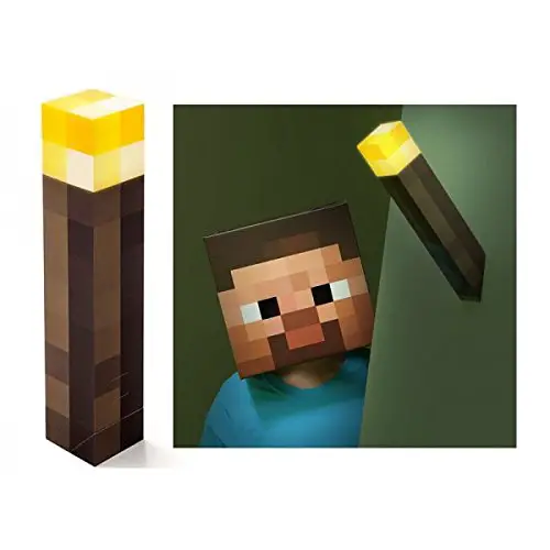 ThinkGeek Official Minecraft Light-Up Wall Torch