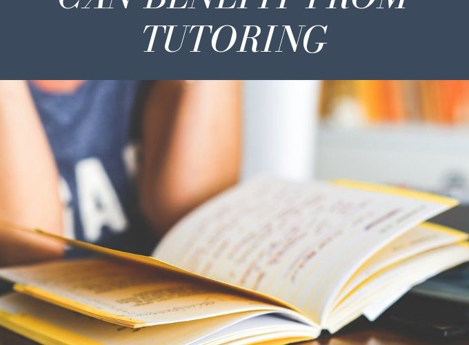 Benefits of tutoring: Girl looks at study books