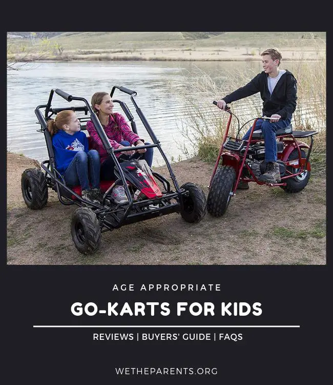 family on their go karts and quads together