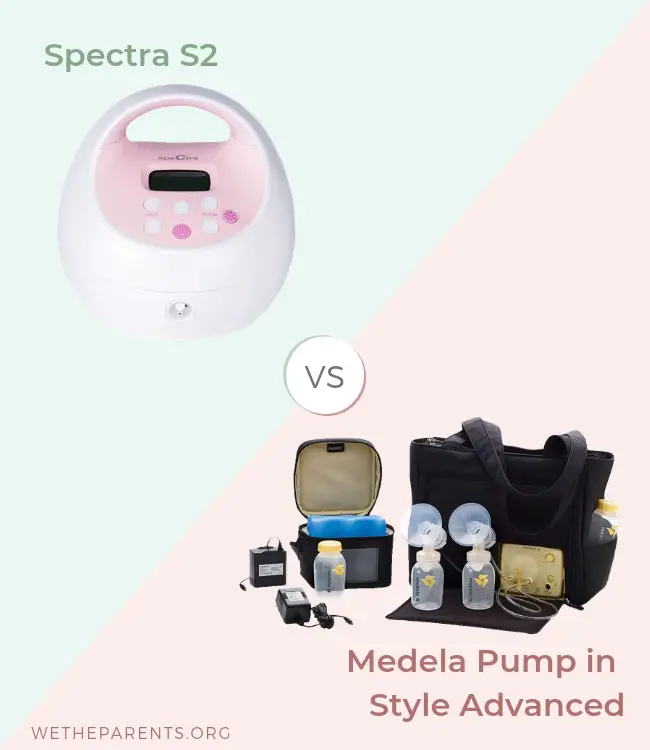 picture of spectra and medela PIS breast pumps side by side