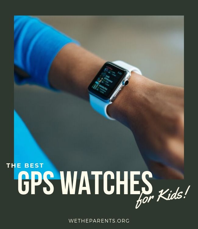 gps watch on a child's wrist