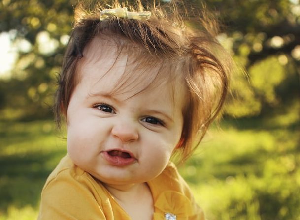 A rebellious toddler