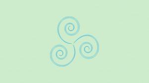 Blue celtic symbol